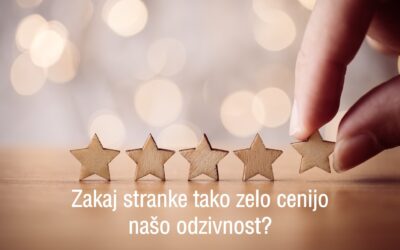 BLOG 12 ZAKAJ STRANKE TAKO ZELO CENIJO NAŠO ODZIVNOST?